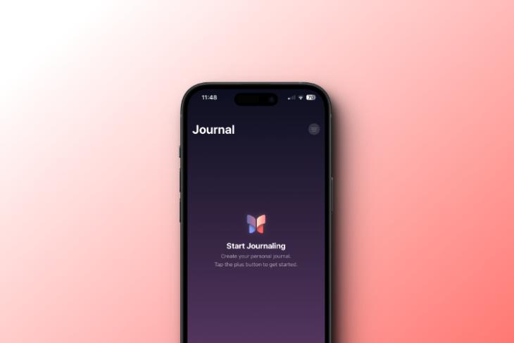 Lancement de l'application iOS 17 Journal