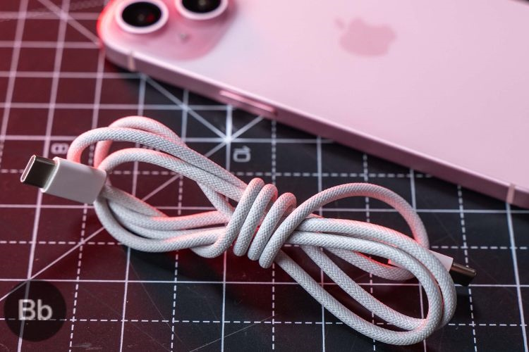 iPhone 15 Braided Type-C to Type-C charging cable