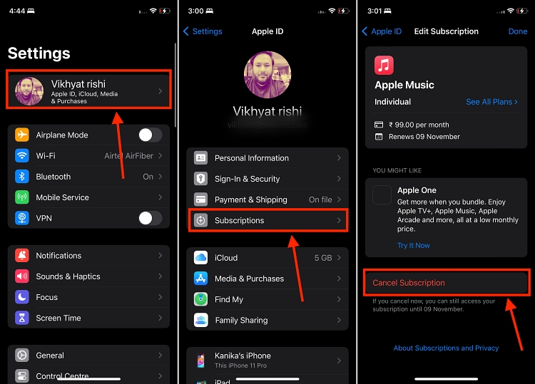 HOW TO CANCEL APPLE MUSIC SUBSCRIPTION IPHONE visual data 2