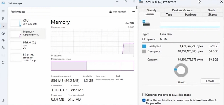 Create Windows 11 Virtual Appliance using Tiny 11 with only 2GB memory