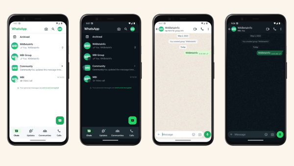 Refonte de WhatsApp pour Android