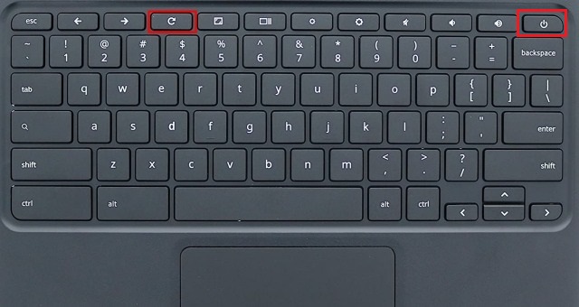 reset chromebook using hardware keys