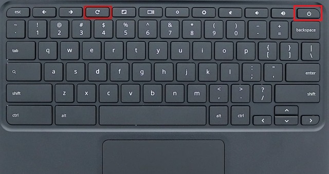 reset chromebook using hardware keys 