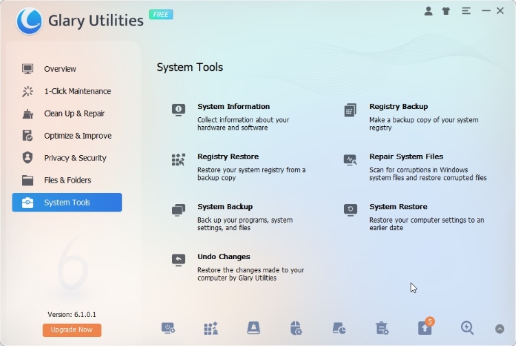 glary utilities system tools 