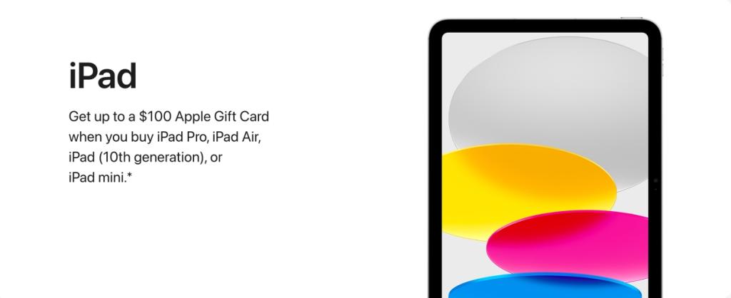 Apple iPad Black Friday 2023 Sale Event
