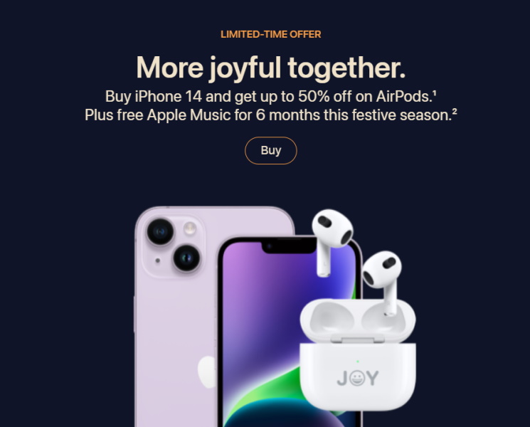 Apple Offering 50 off on AirPods with iPhone 14 Check out the