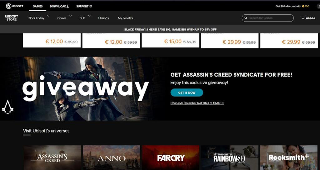 Click on the pop-up to add Assassin's Creed Syndicate to your account