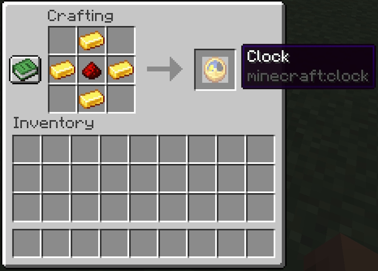 Clock crafting recipe