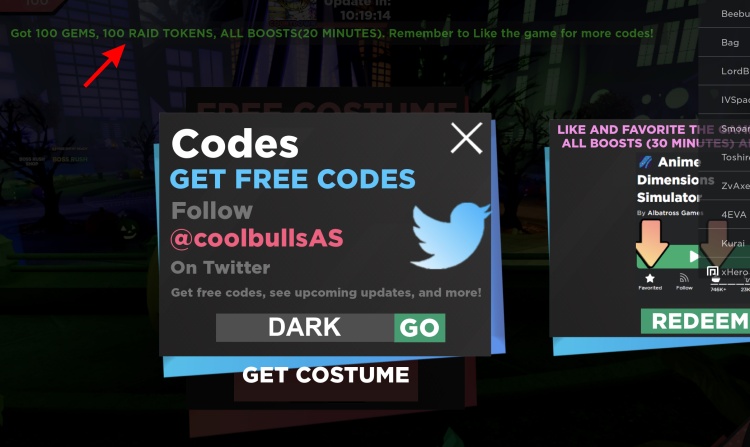 Anime Idle Simulator codes & how to redeem them for Boosts