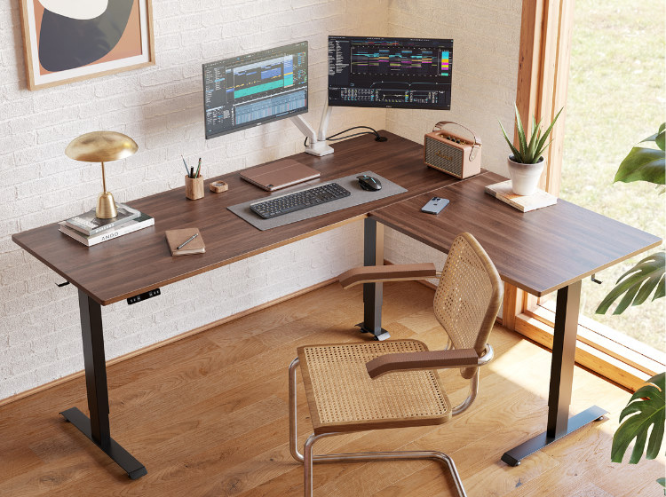 Fezibo L-shaped Basic Standing Desk