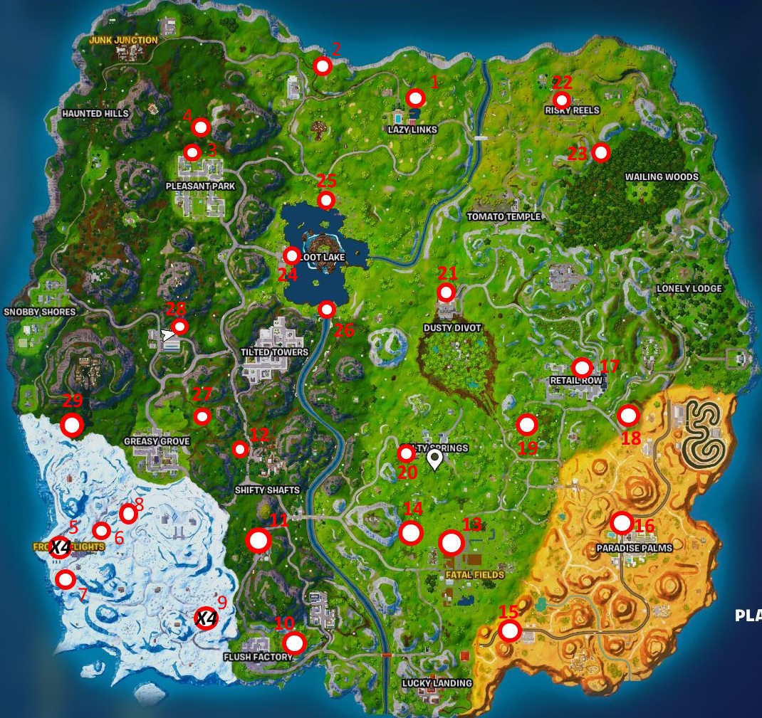 All Baller Locations in Fortnite OG Where to Find Ballers Beebom