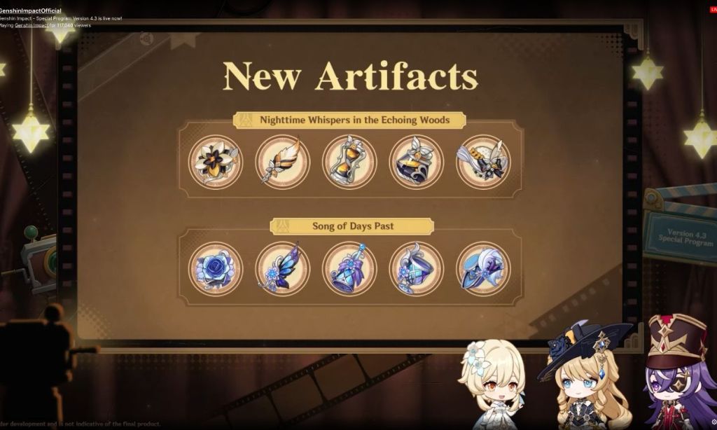 Genshin Impact 4.3 Artifacts