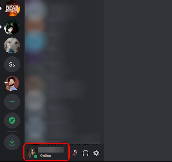 Avatar icon on Discord web