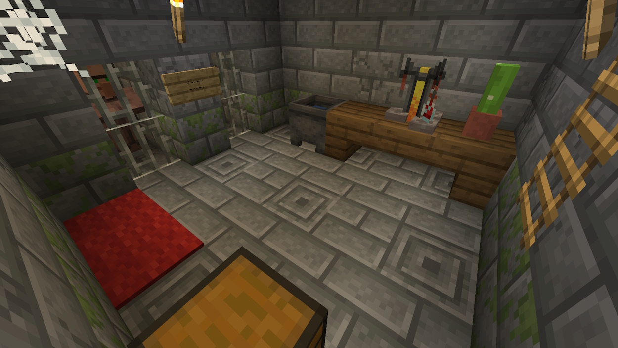 Igloo's basement interior in Minecraft