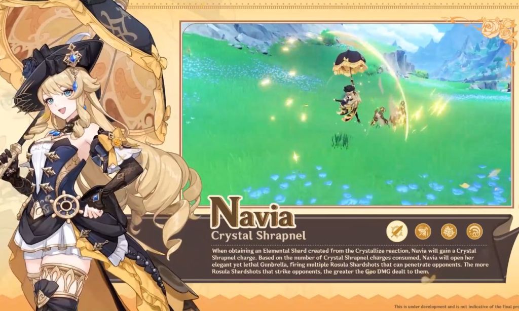 Navia Talents and Passives