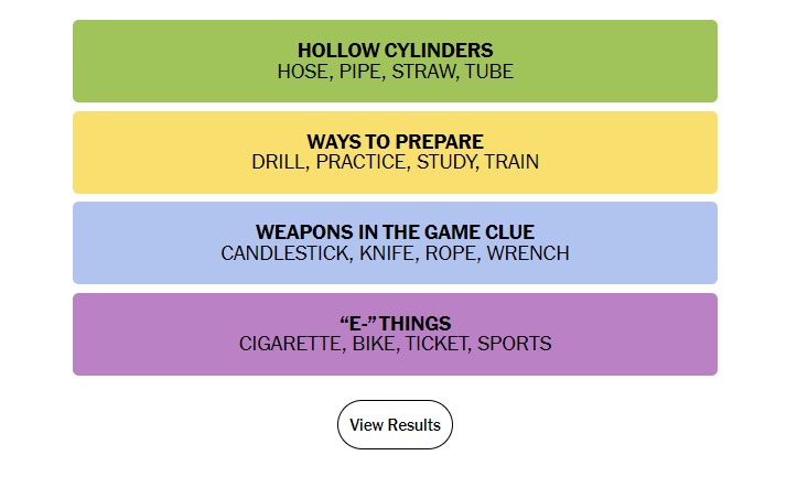 Connections Nov 4 answer 