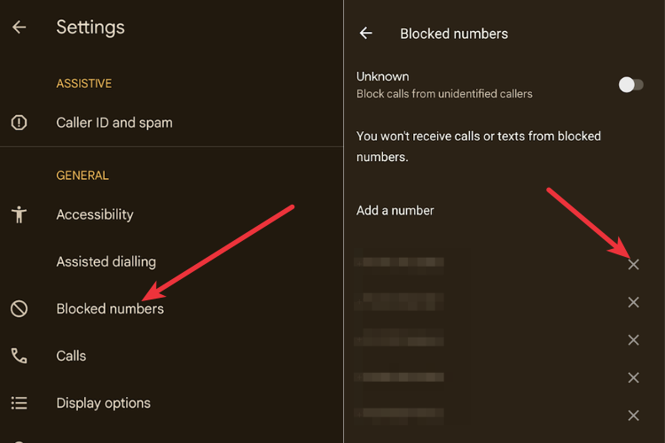 code to block spam calls att