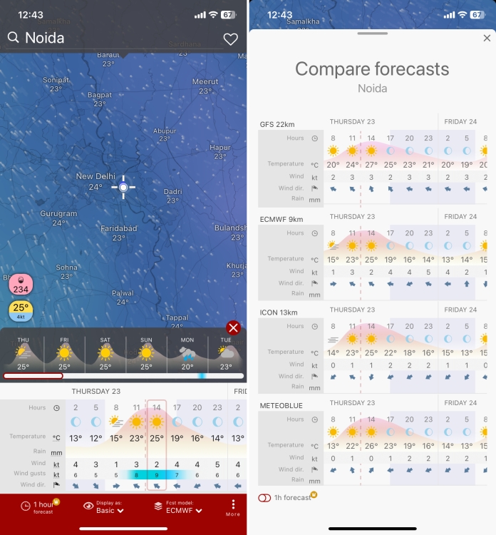 Windy iPhone Weather app