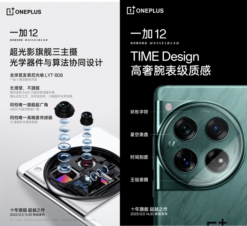 oneplus 12 camera details confirmed