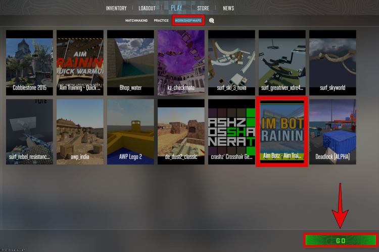 how to play CS2 workshop maps 