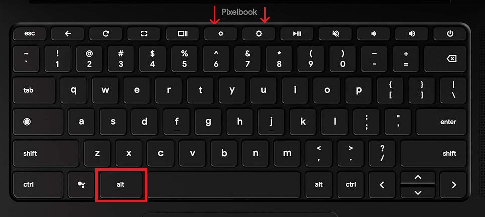 keyboard shortcut to change chromebook keyboard brightness