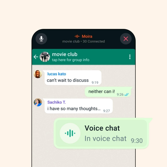 nouvelle mise à jour WhatsApp appel vocal de 128 personnes