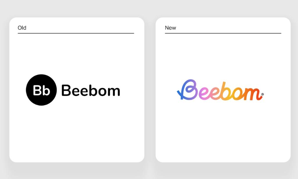 old vs new beebom logo