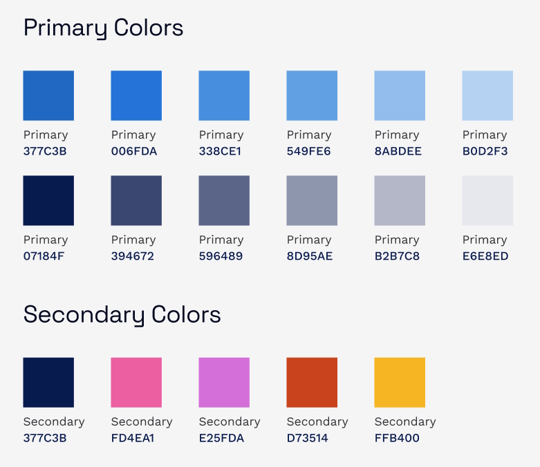 primary colors and secondary colors of beebom website