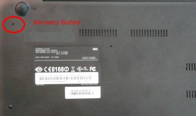 recovery button on a chromebook