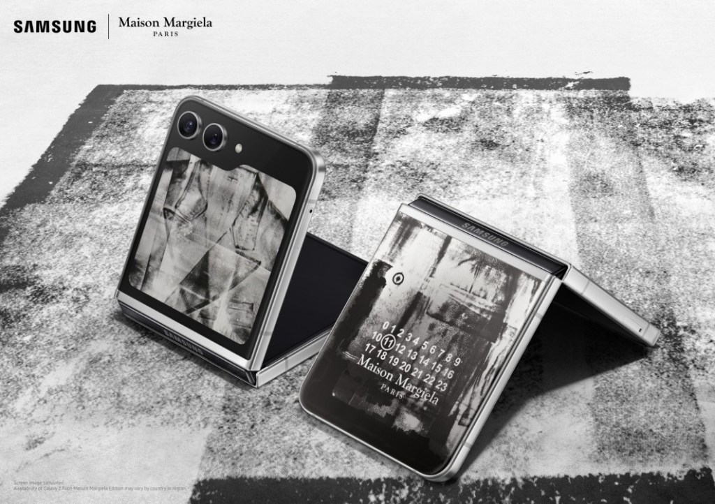 samsung collaboration with paris fashion house maison margiela to make special edition z flip 5 smartphone