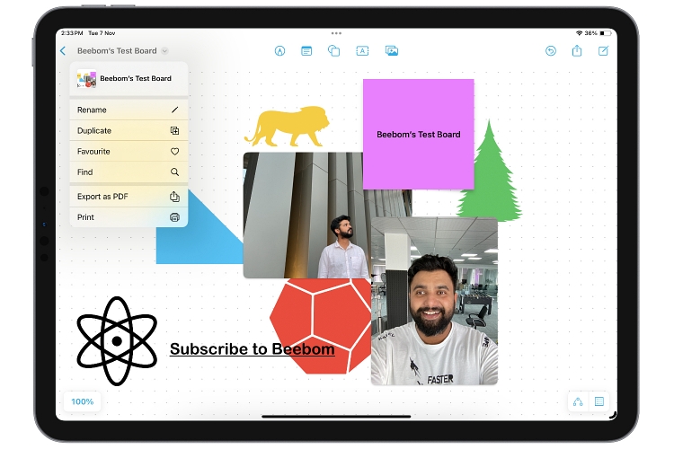 save board to freeform app