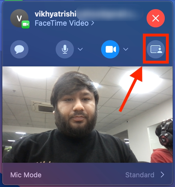 share screen on FaceTime