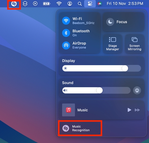 You Can Add Shazam to Your Mac’s Menu Bar & Control Center; Here’s How