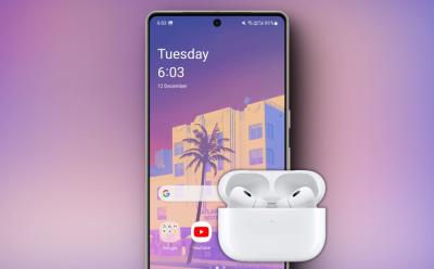 AirPods Connected to an Android Phone.