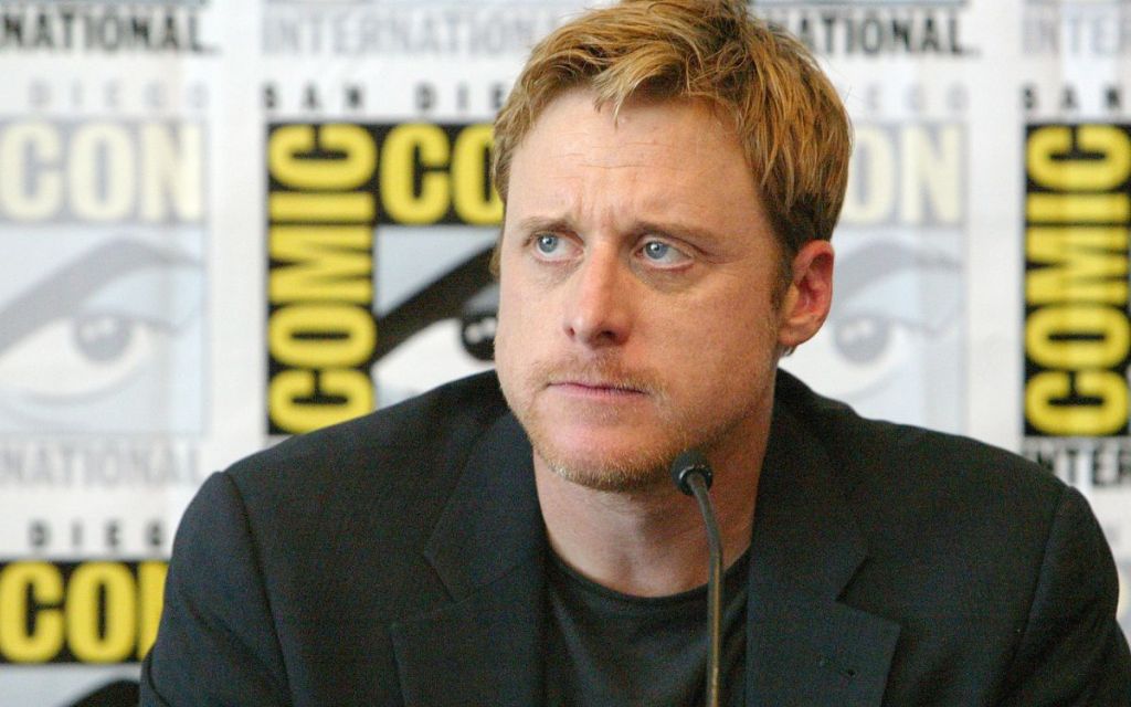 Alan Tudyk attends a press conference for "Firefly" at the 2012 Comic Con convention press room at the Bayfront Hilton Hotel