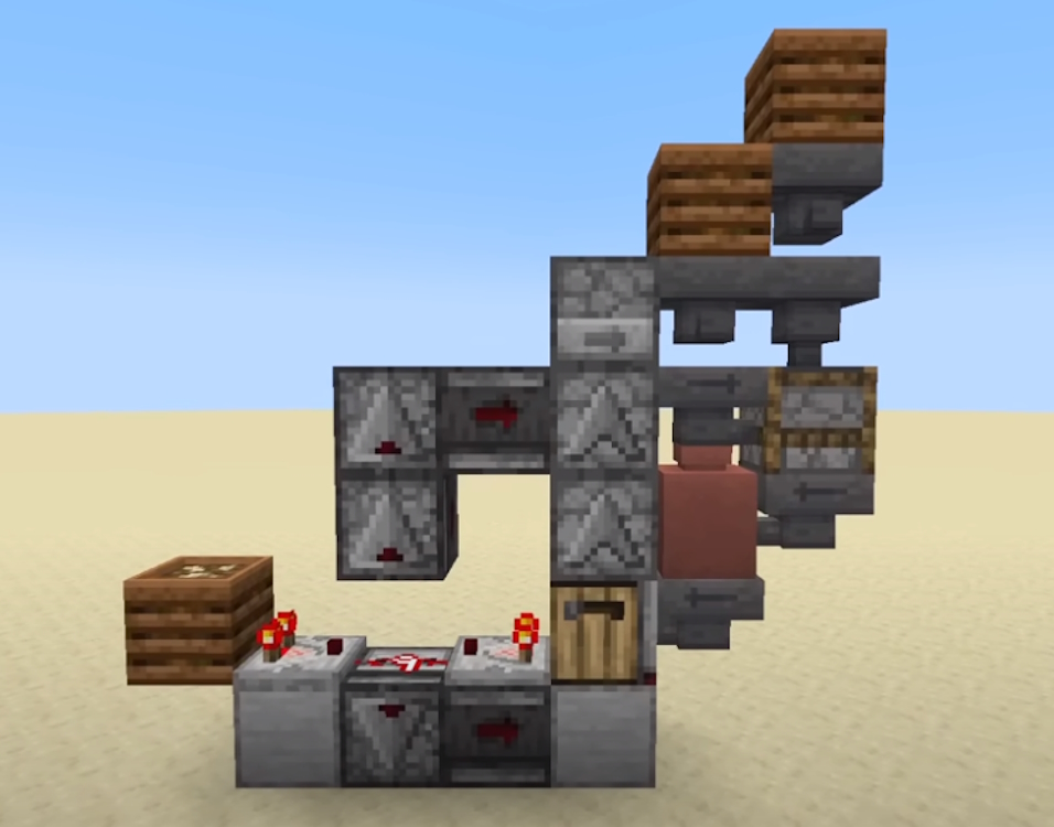 One module of the crafter machine crafting dried kelp blocks