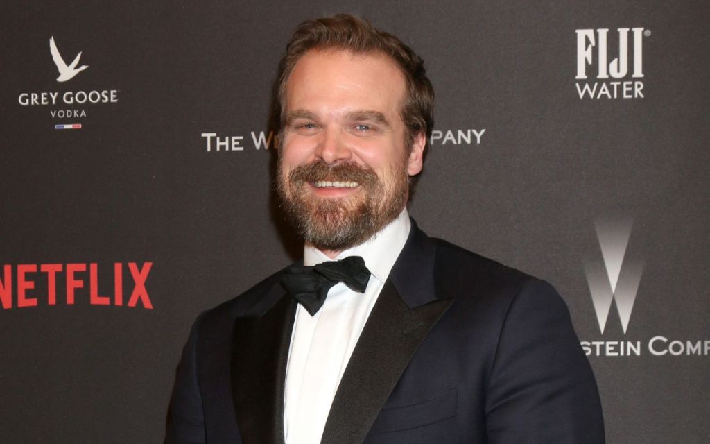 David Harbour at the Weinstein And Netflix Golden Globes After Party at Beverly Hilton Hotel Adjacent