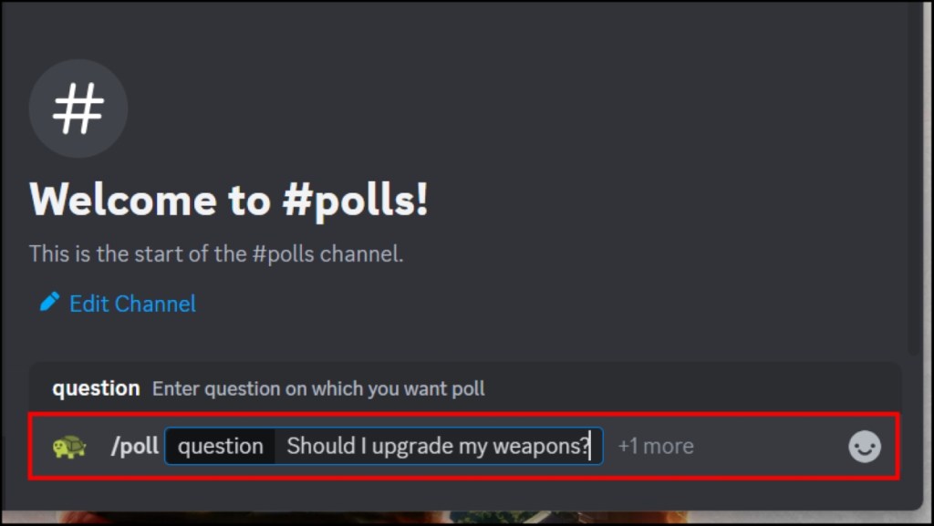 Draft Yes or No poll using Carl Bot