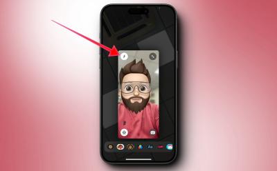 F symbol in FaceTime call on iPhone