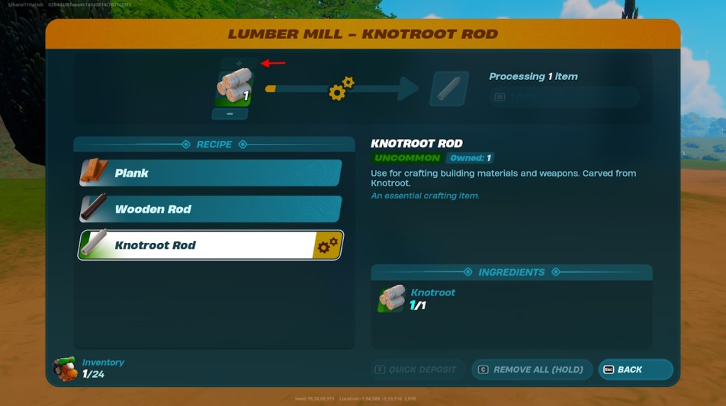 Increase knotroots in lumber mill