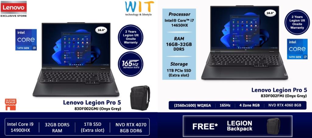 Intel 14th Gen Raptor Lake i9 14900HX and i7 14750HX CPUs leaked online on upcoming Lenovo Legion 5 Pro gaming laptop
