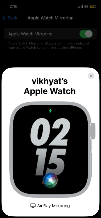 Mirror watch to online iphone