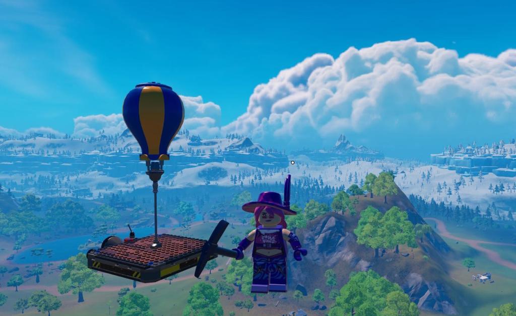 Levitate and fly in LEGO Fortnite creative mode