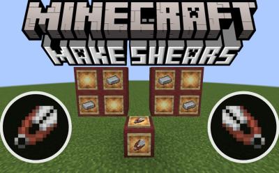 Iron ingots and shears placed in item frames