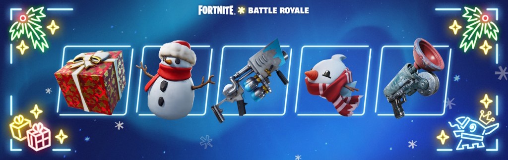 New weapons in Fortnite Battle royale winterfest 2023