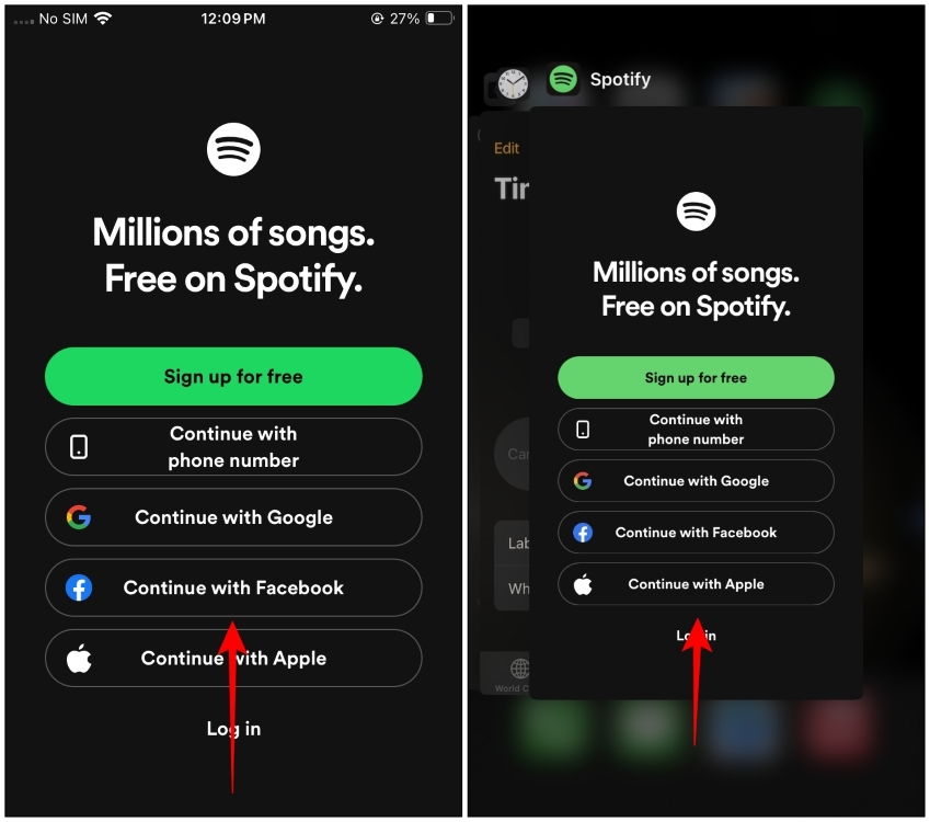 Remove Spotify from iPhone Recents