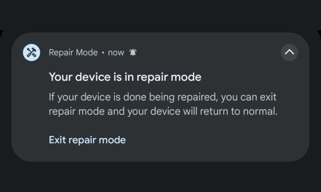 Repair Mode in Android 14