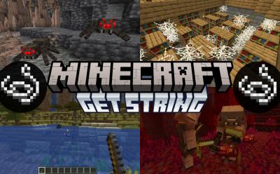 Spiders, library in a stronghold, player fishing and piglins bartering are just some of the ways you can get string in Minecraft