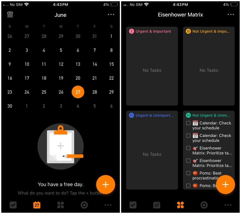 TickTick Calendar App iPhone