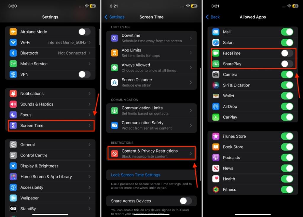 Use Screen Time to hide and unhide apps